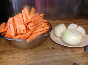 Not sure what to do with the onions...