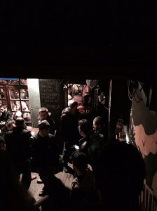 The view from the top of the stairs