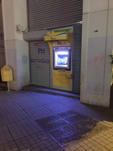The post office outside business hours.
